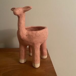 Anthropologie llama flower pot
